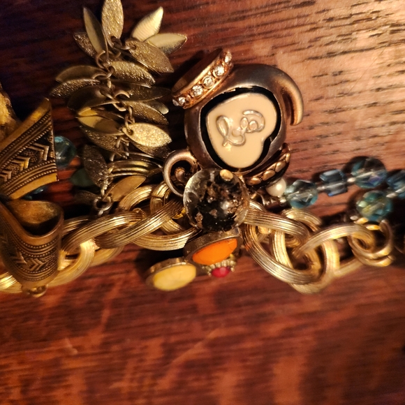 Gold Charm Bracelet with Colorful Accents - Picture 3 of 3